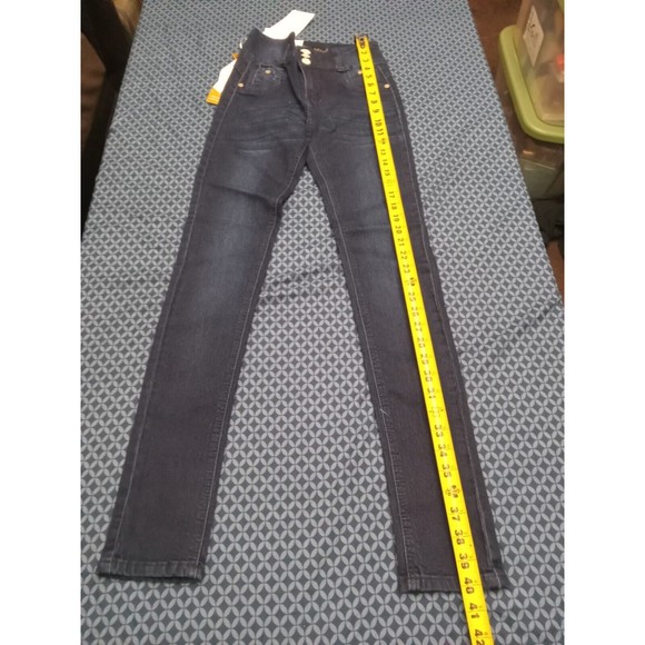 MM JEANS STRETCH DENIM DARK BLUE, WAIST 27iN, H10 MMWY100 SZ 3 , BUTT LIFTING, - Picture 7 of 13